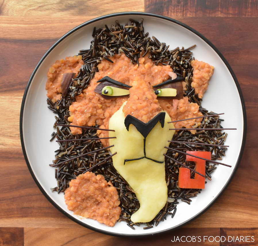 étel művészet - oroszlán király