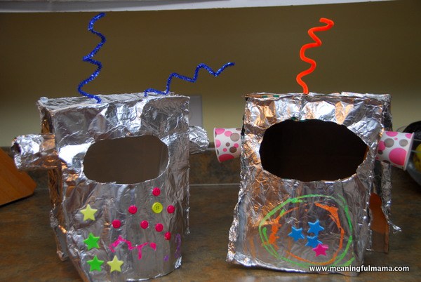 kreatív gyerek ötletek - robot maszk