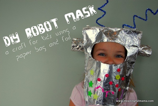 kreatív gyerek ötletek - robot maszk
